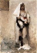 John Singer Sargent A beggarly girl Spain oil painting artist